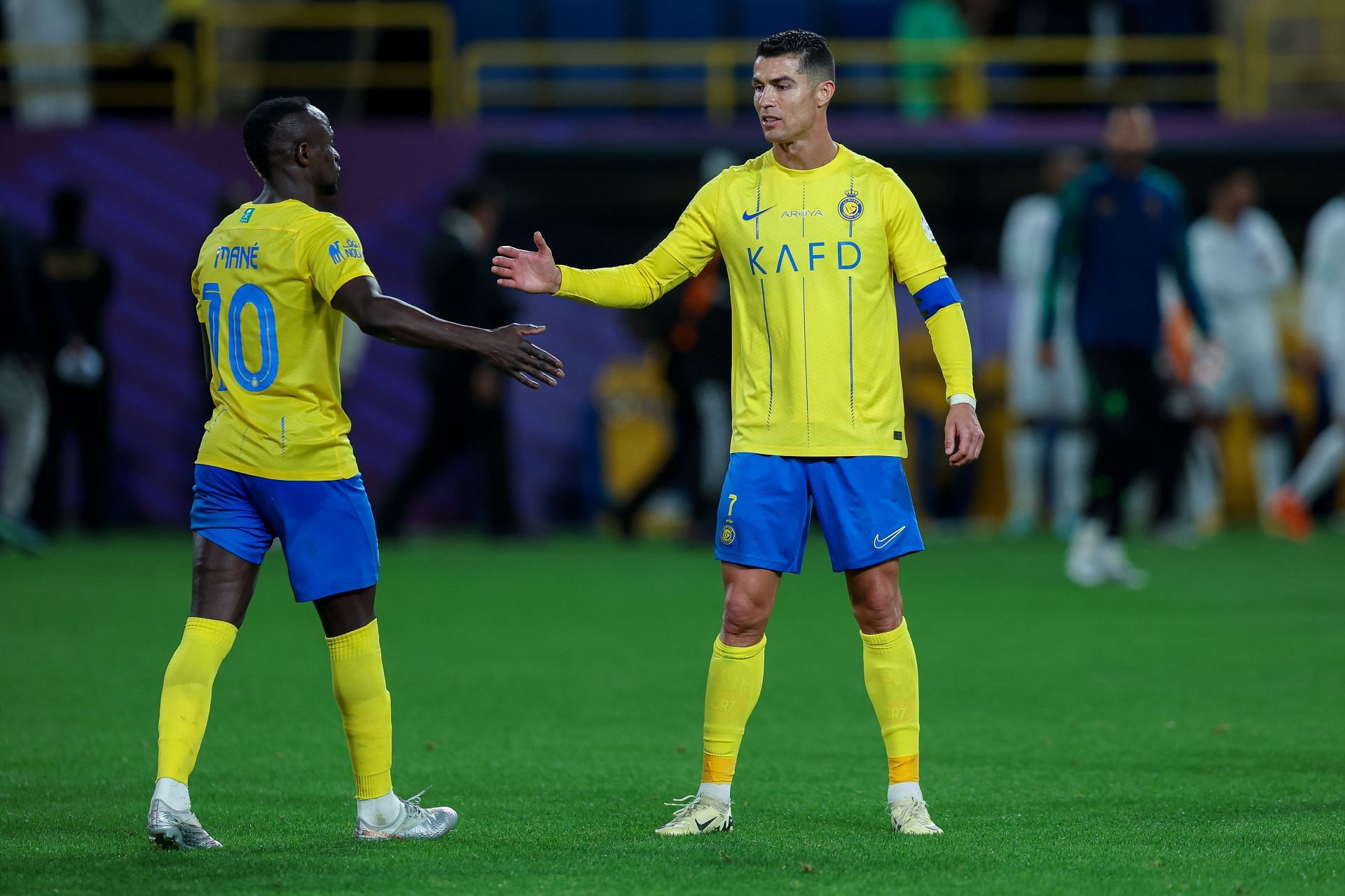 Sadio Mane (left) and Cristiano Ronaldo